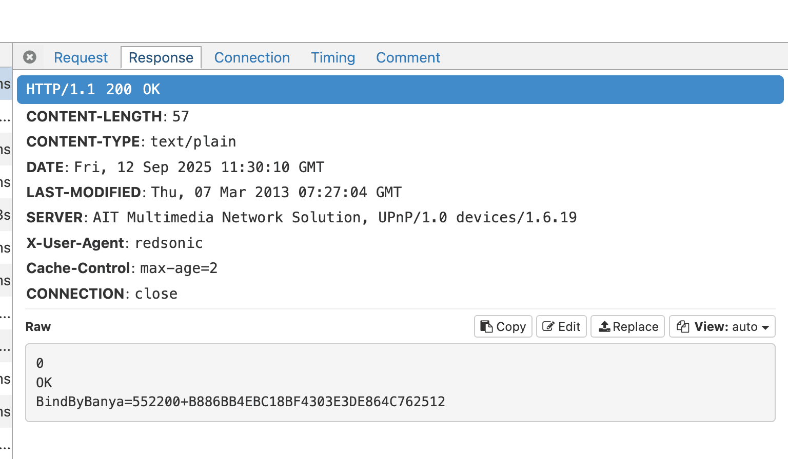 MITM Initial Response